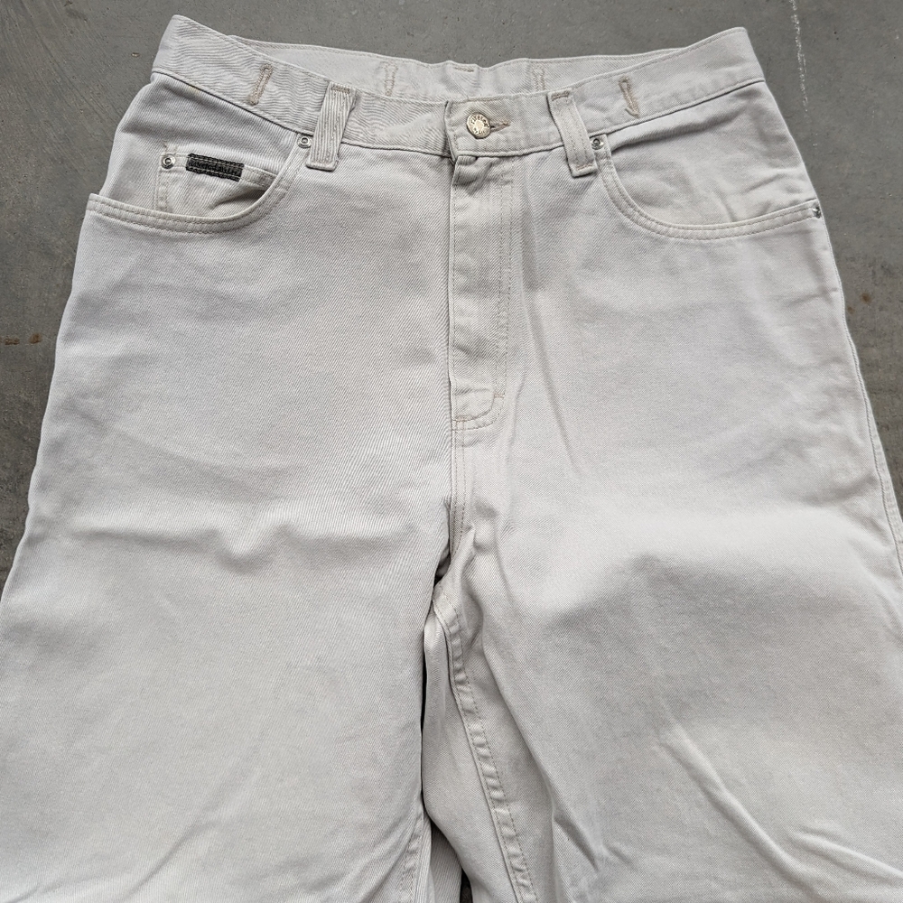 loose fit 1990's 90's BUCKLE BACK JEANS lee riveted M - Picture 6 of 11